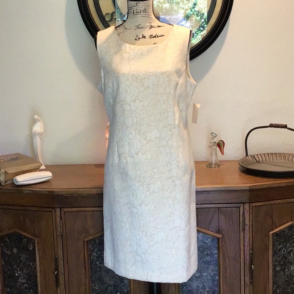Coldwater Creek SALE Jaquard sheath dress size …